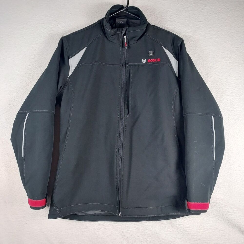 Bosch Heated Soft Shell Jacket Womens Medium Black Battery Charger Tested